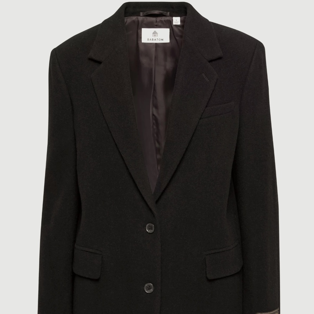 Aritzia Babaton New Agency Blazer Relaxed wool blazer -2XS